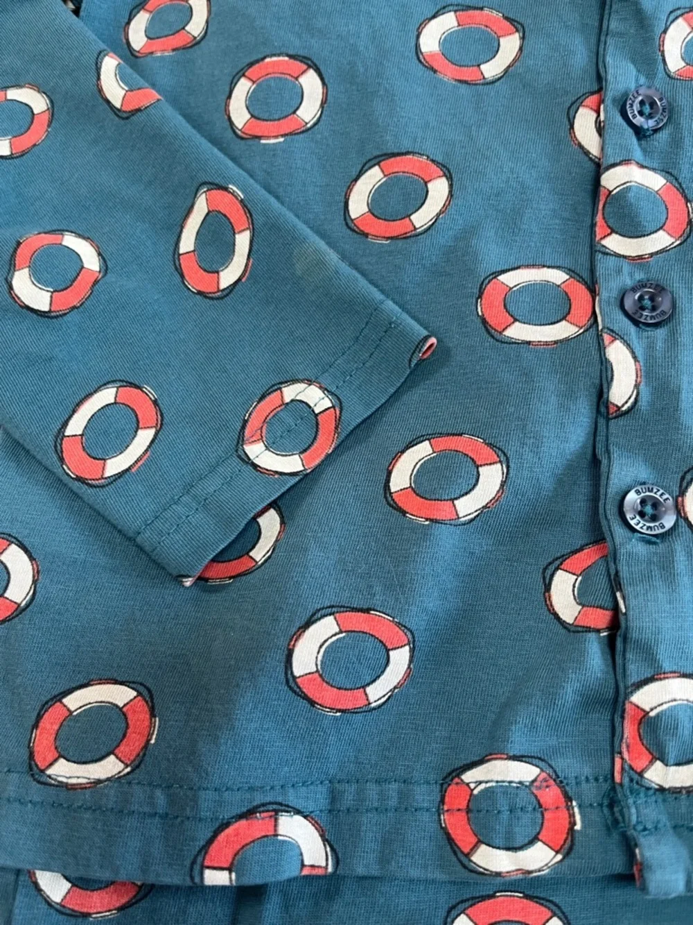 Kids Teal Life Ring Print Pajama Set by Carter's